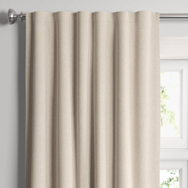 1pc Blackout Aruba Linen Window Curtain Panel - Threshold 50"W x 95"L