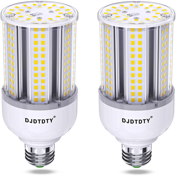 DJDTDTY 2 Pack 150W/120W/100W/80W/60W/50W/20W LED Corn Bulb, Super Bright 20 Watt LED Corn Bulb, E26 Base, 5000K LED Bulb, Suitable for Garage