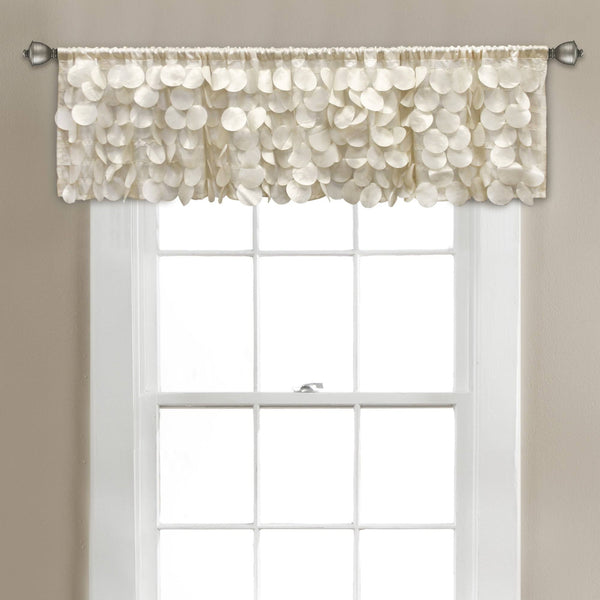 14"x70" Gigi Blackout Window Valance Ivory - Lush Dcor